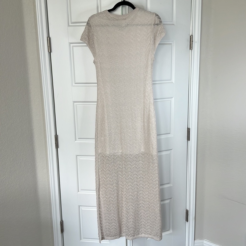 nwt HOUSE of HARLOW REvOLVE Lace Eyelet Crocheted Knit Dress - Picture 9 of 10